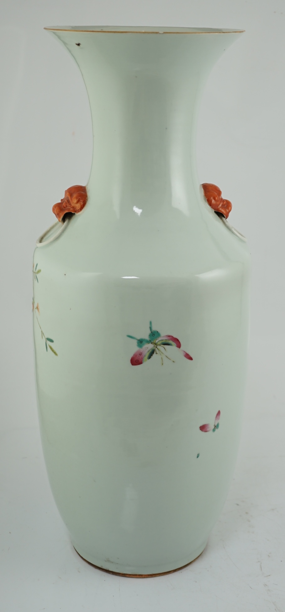 A large Chinese famille rose vase, 19th century